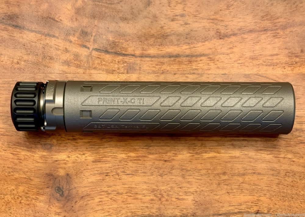 B&T ROTEX 7.62 Compact Titanium Silencer w/ SF Hub PRINT-X SD-762ROTEX-C-TI-img-1
