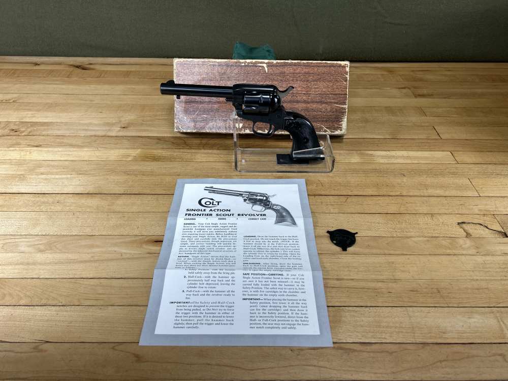 Colt Single Action Frontier Scout .22 Magnum MAG Revolver 4.75" Brl OEMBox -img-0