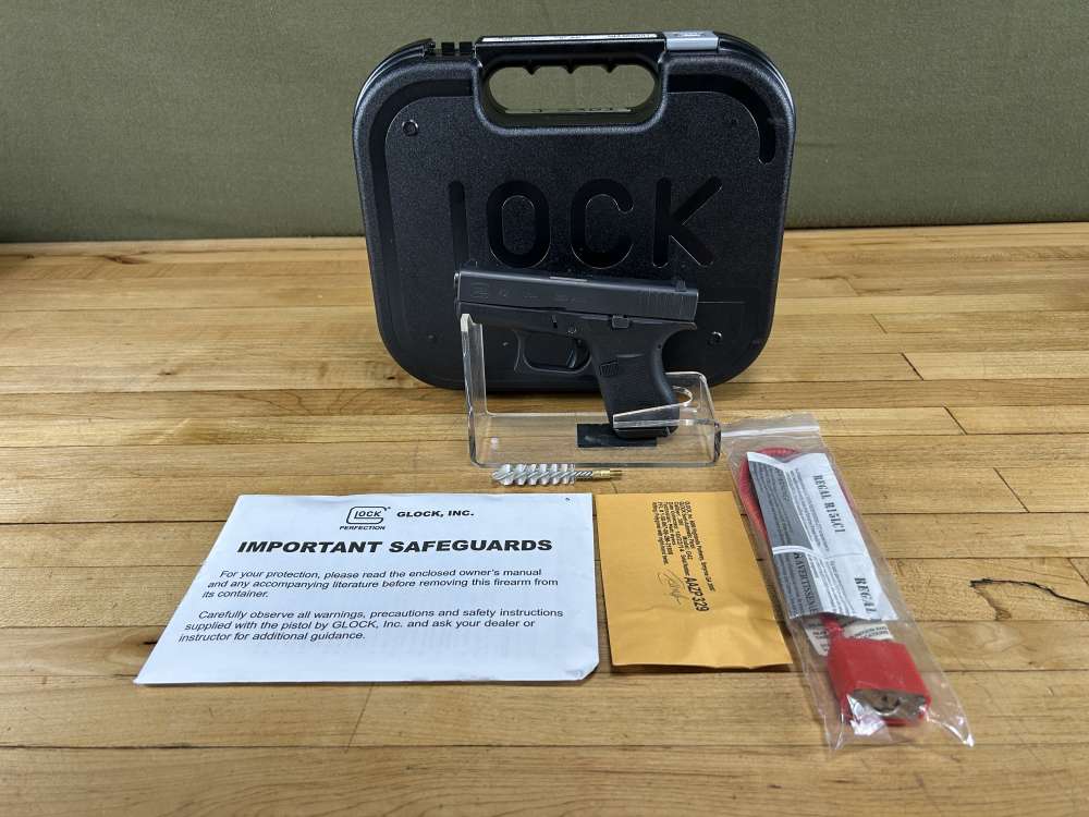 Glock G42 Semi Auto Pistol .380 ACP Used VGC W/ OEM Box 1 Mag 3.25" Barrel -img-0