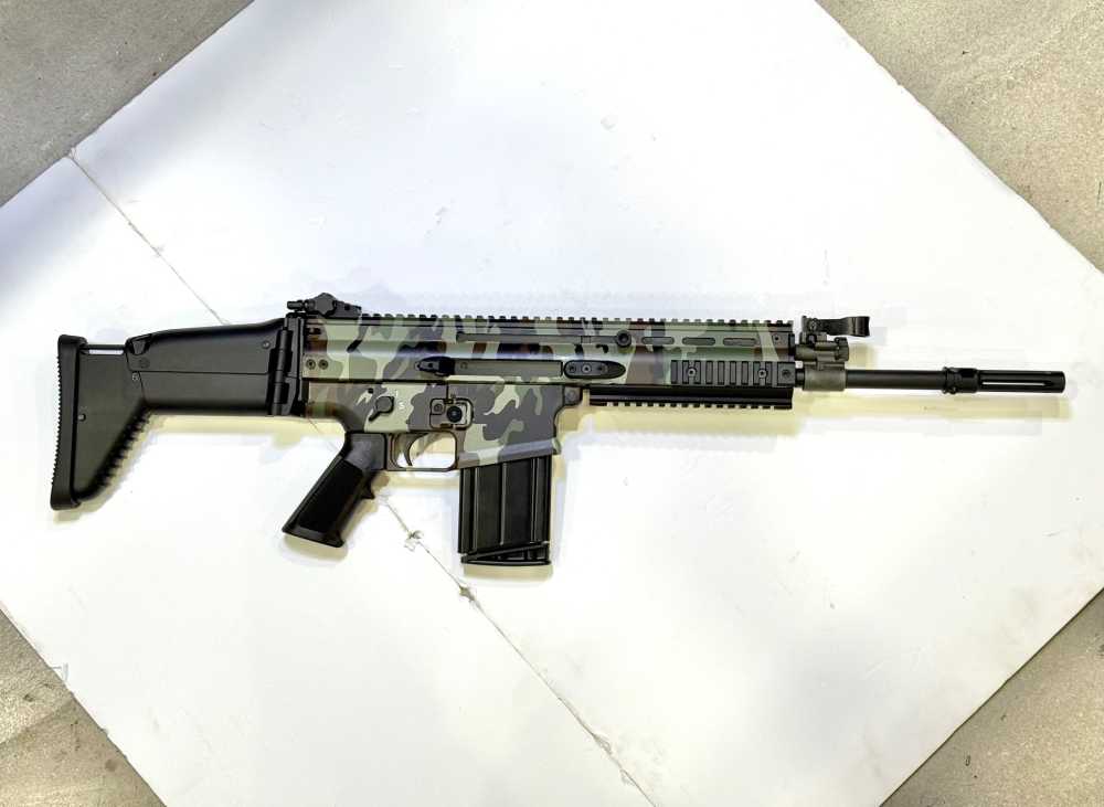 FNH SCAR 17S .308 Caliber 13" Custom Rifle Woodland Camo*Special Edition-img-0