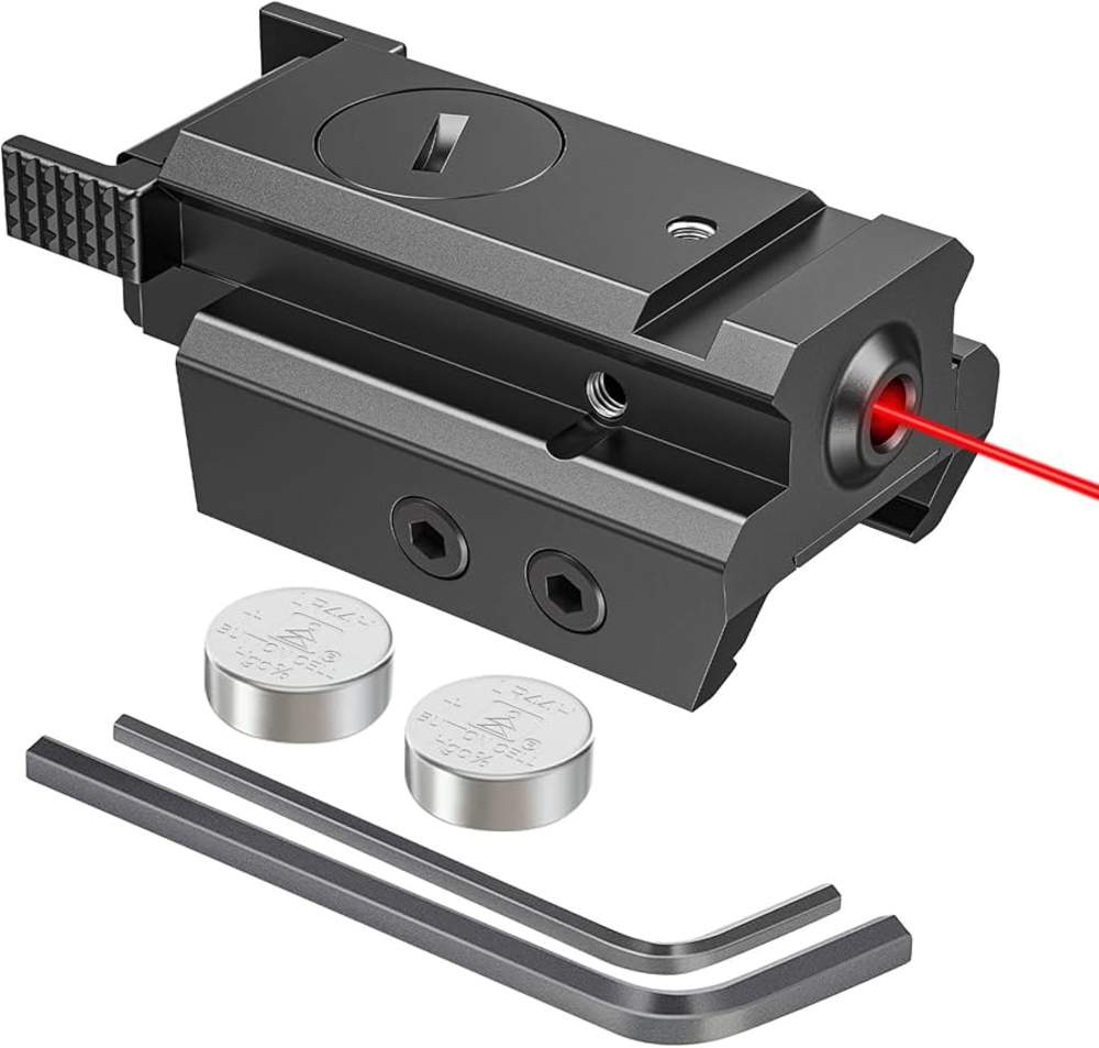 Compact Low Profile Red Dot Laser Sight W/20mm Mount Brand New Free Ship -img-0