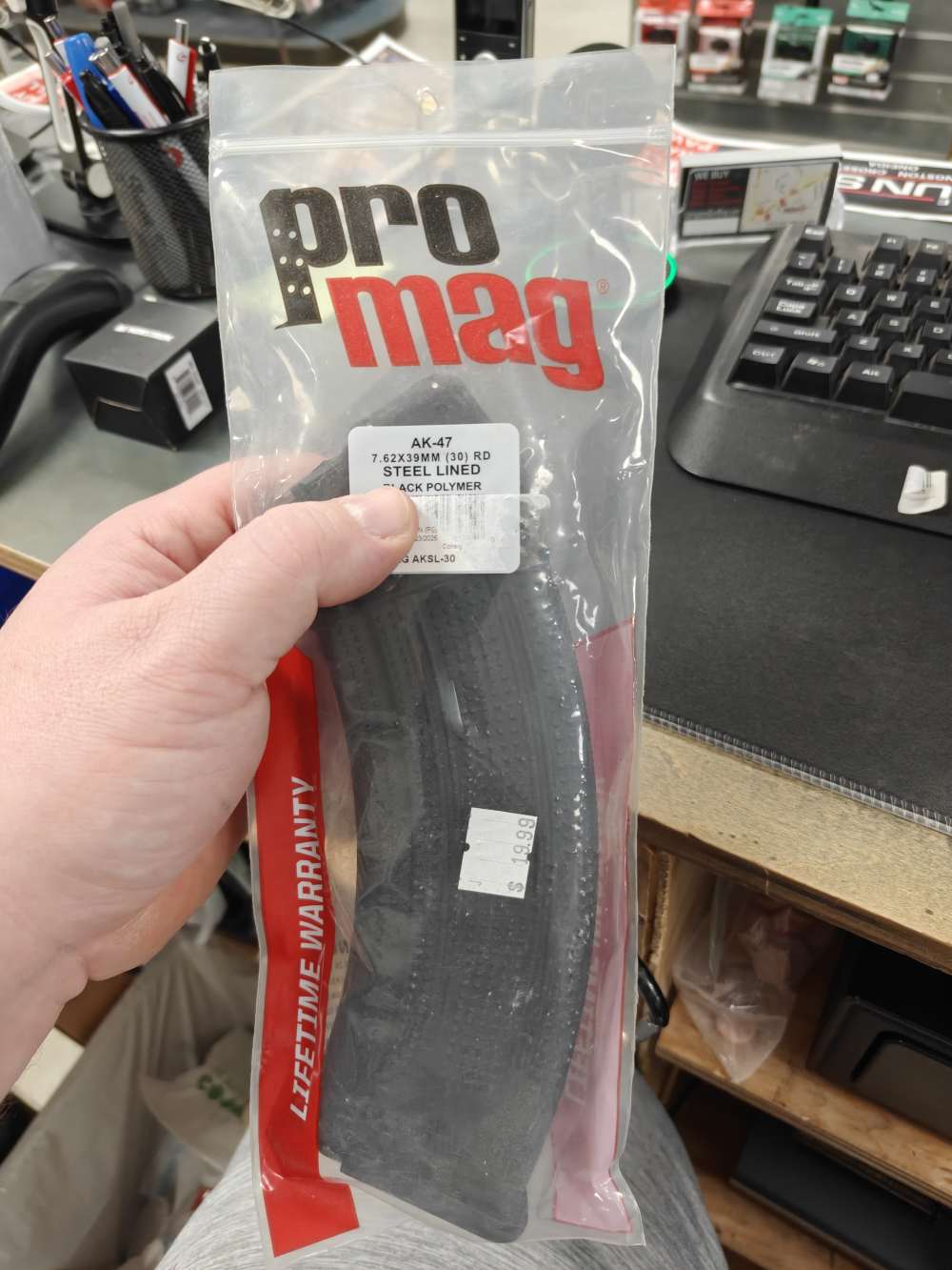 ProMag AK-47 30 Round Magazine Steel Lined Polymer Black 7.62x39mm-img-0