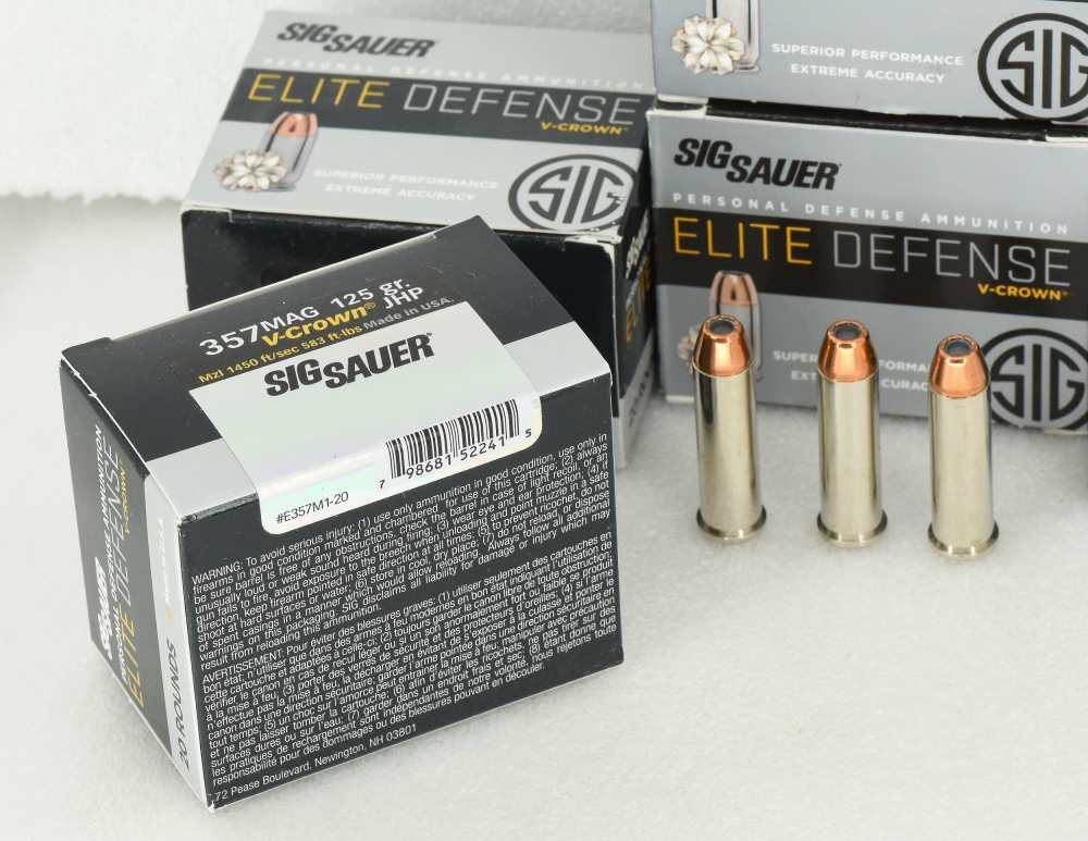 SIG SAUER 357 MAG Elite Defense V-Crown 125grn JHP 120rds E357M1-20 NOS-img-3