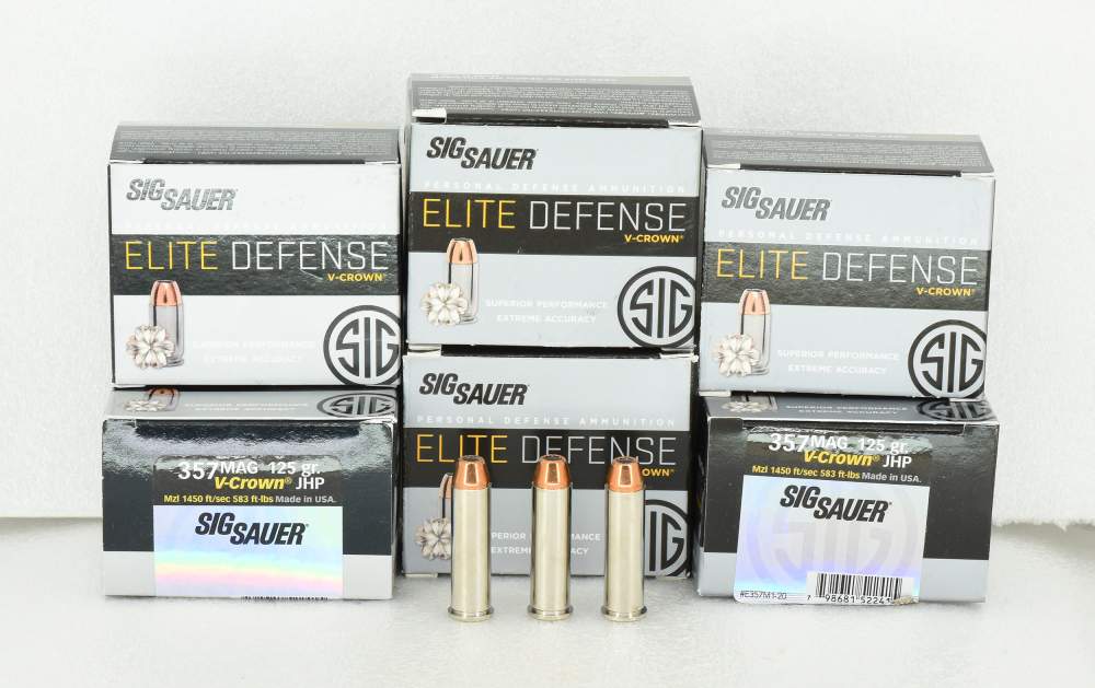 SIG SAUER 357 MAG Elite Defense V-Crown 125grn JHP 120rds E357M1-20 NOS-img-1