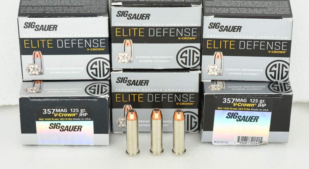 SIG SAUER 357 MAG Elite Defense V-Crown 125grn JHP 120rds E357M1-20 NOS-img-2
