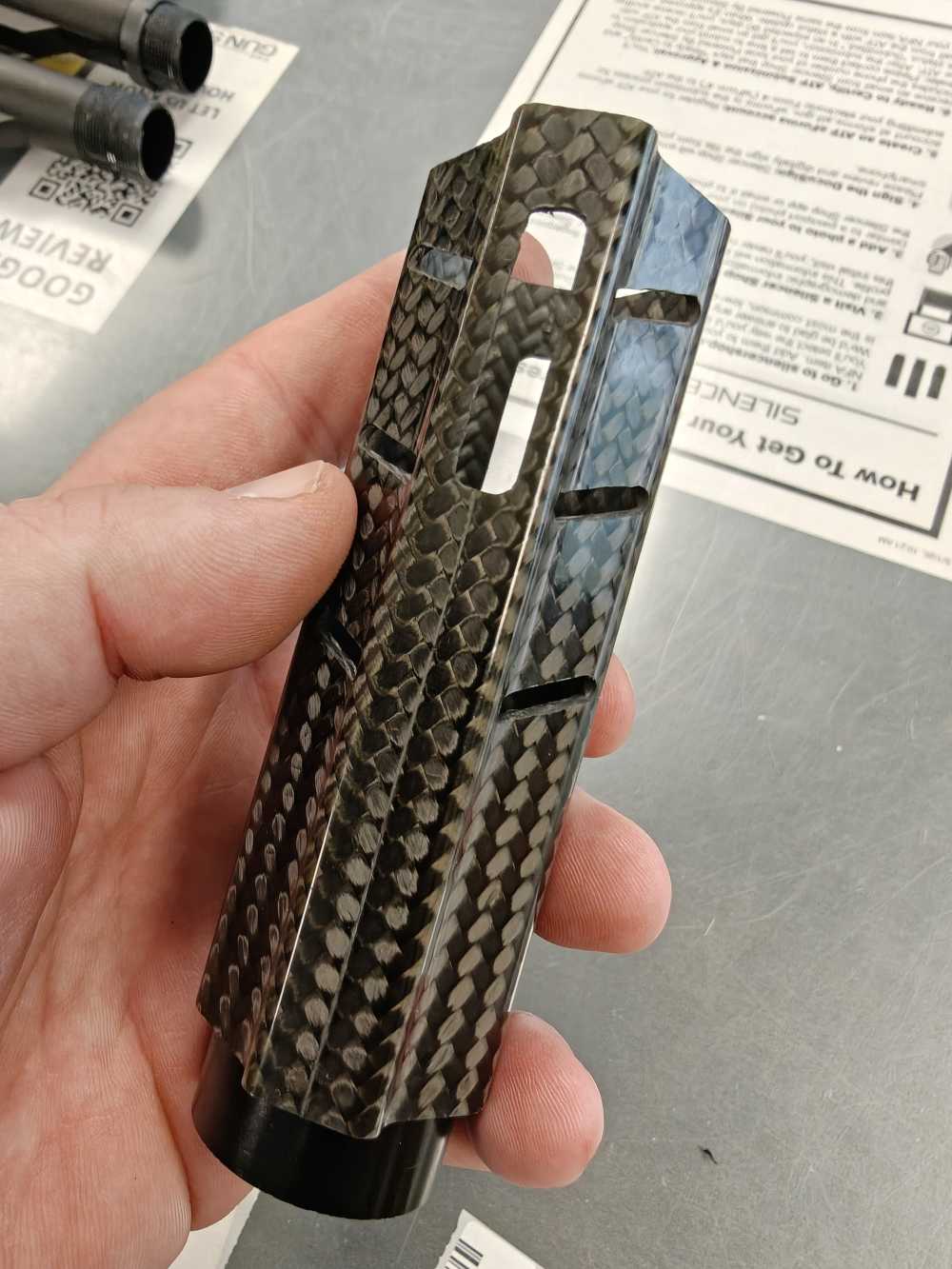 Brigand Arms Ar-15 Hoplite Handguard 4.25in Carbon Fiber M-lok-img-3
