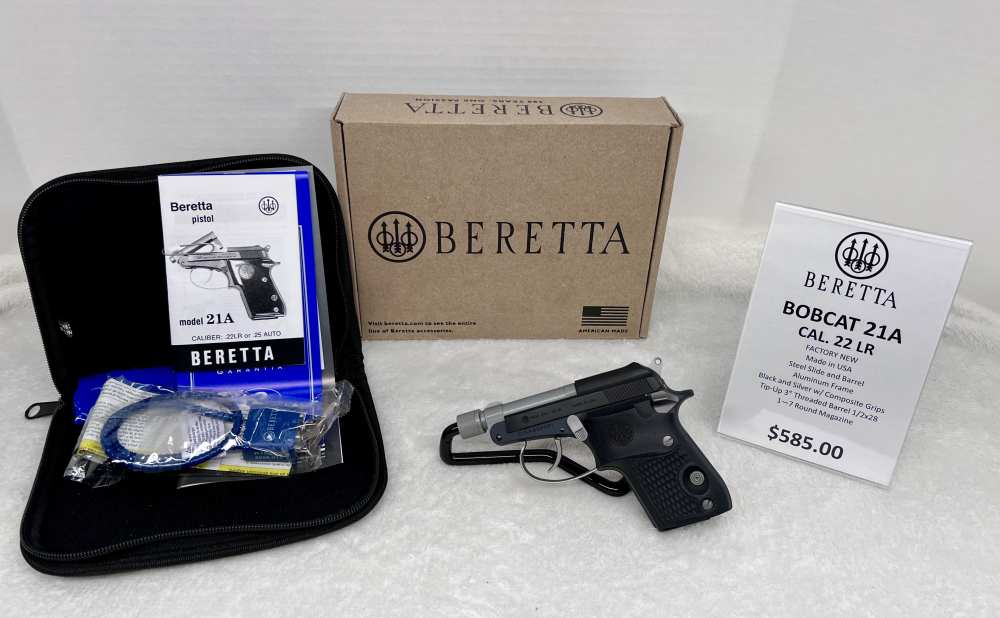 BERETTA 21A BOBCAT BLACK GORILLA 22LR NEW IN BOX-img-0