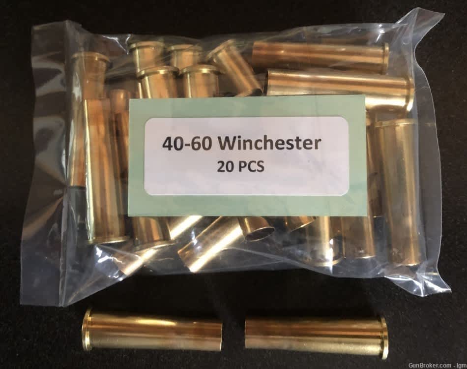 40-60 Winchester Brass Boxer Casings (20)-img-0