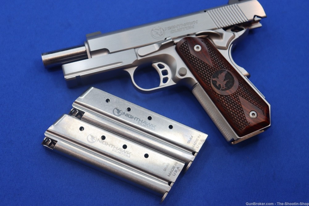 Nighthawk Custom TALON II COMMANDER 1911 Pistol 9MM RECON RAIL IOS CCC OR 9-img-40