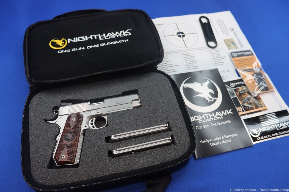 Nighthawk Custom TALON II COMMANDER 1911 Pistol 9MM RECON RAIL IOS CCC OR 9-img-0