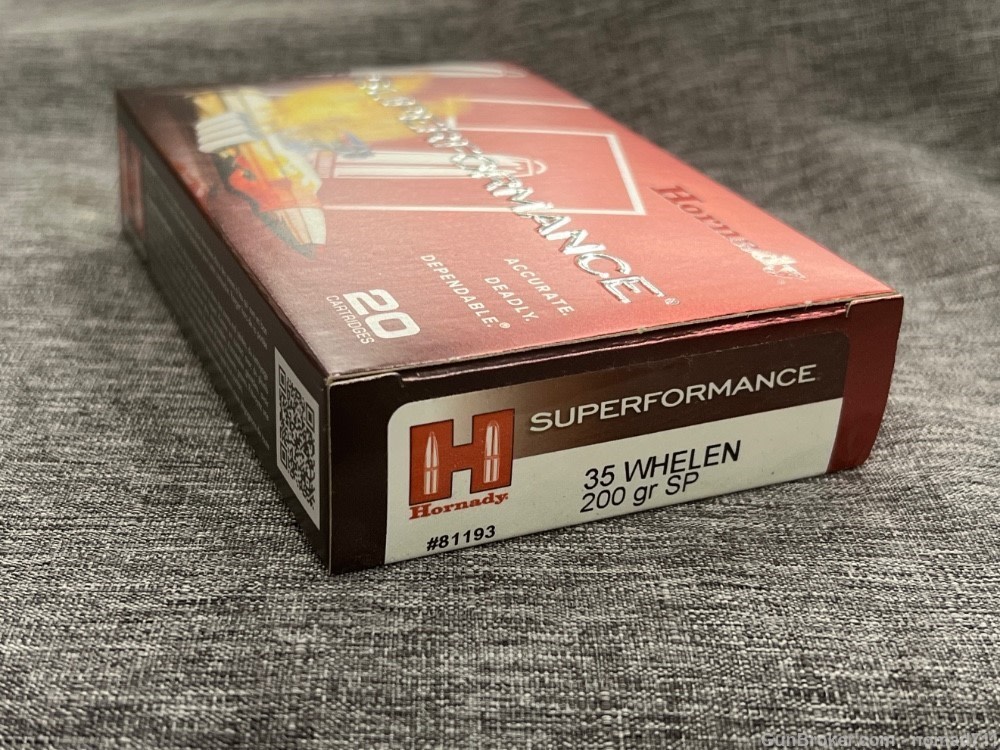 Hornady, Superformance, 35 Whelen, 200gr , Soft Point, 20ct box 81193-img-0