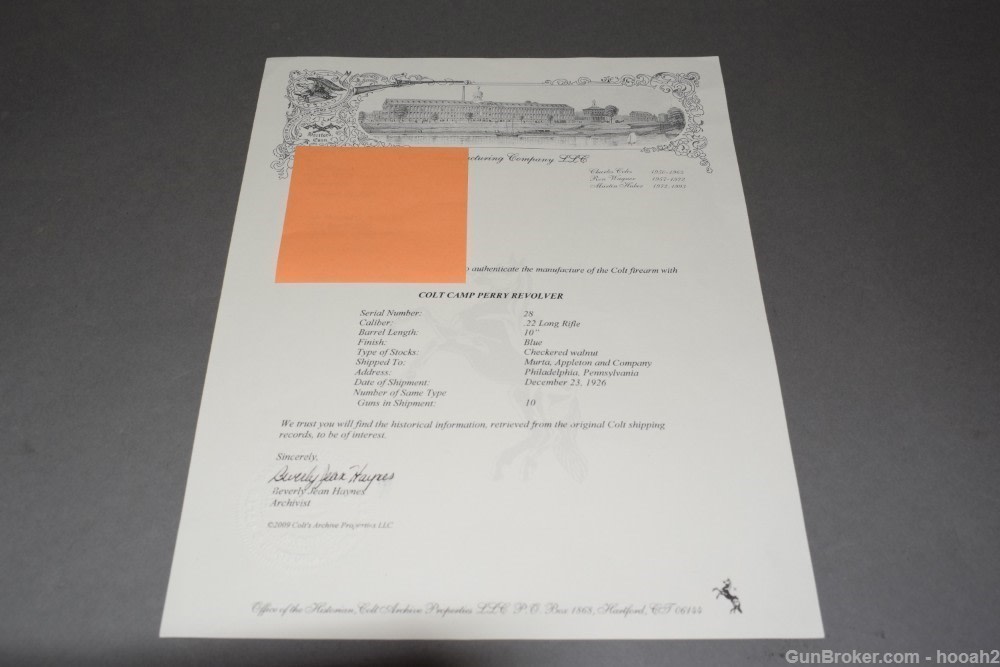 Extremely Early SN 28 Experimental Colt Camp Perry Single Shot Pistol -img-49