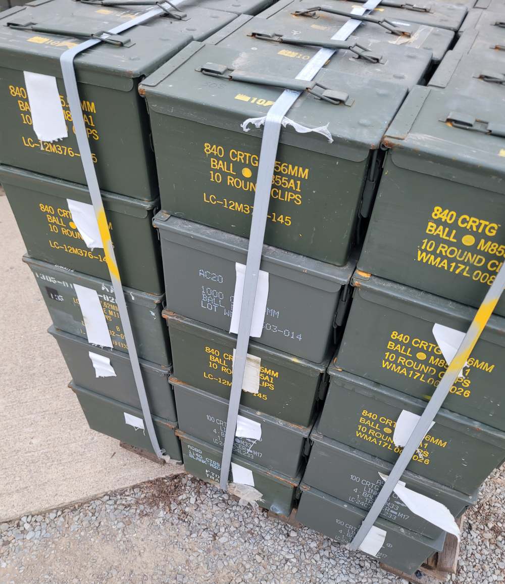 M2A2 50 CAL. AMMO CANS FULL PALLET (120)-img-0