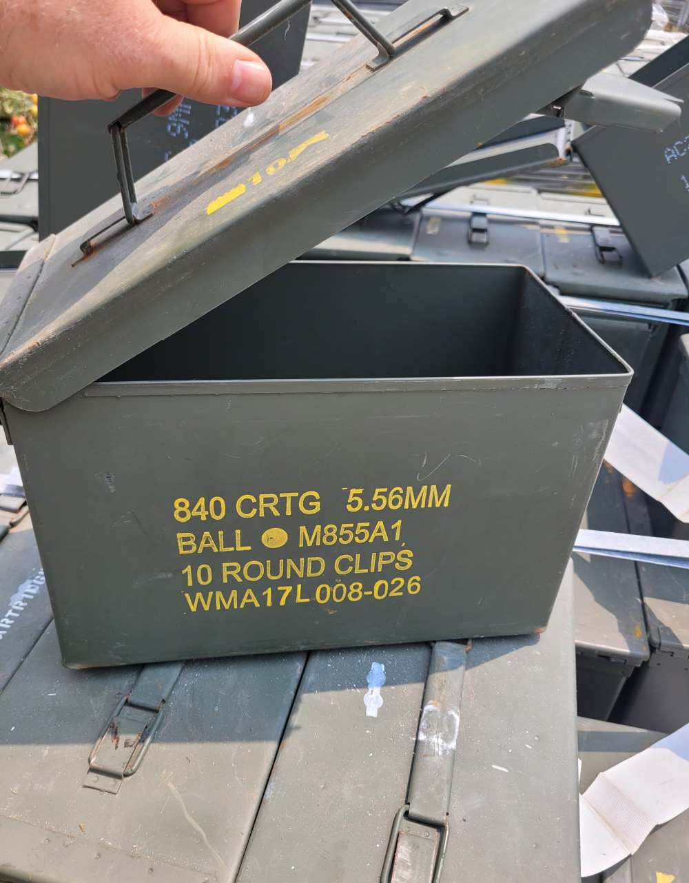 M2A2 50 CAL. AMMO CANS FULL PALLET (120)-img-2