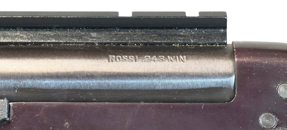 Rossi Single Shot 243 Win w/extra 22LR & 20 Gauge barrel *original case*-img-4
