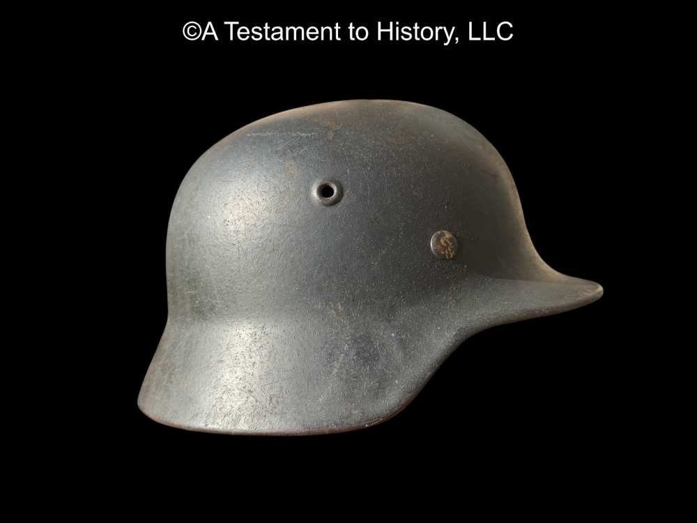 WWII GERMAN- M40 LUFTWAFFE SINGLE DECAL- HELMET NAMED LINER WW2 ORIGINAL-img-6
