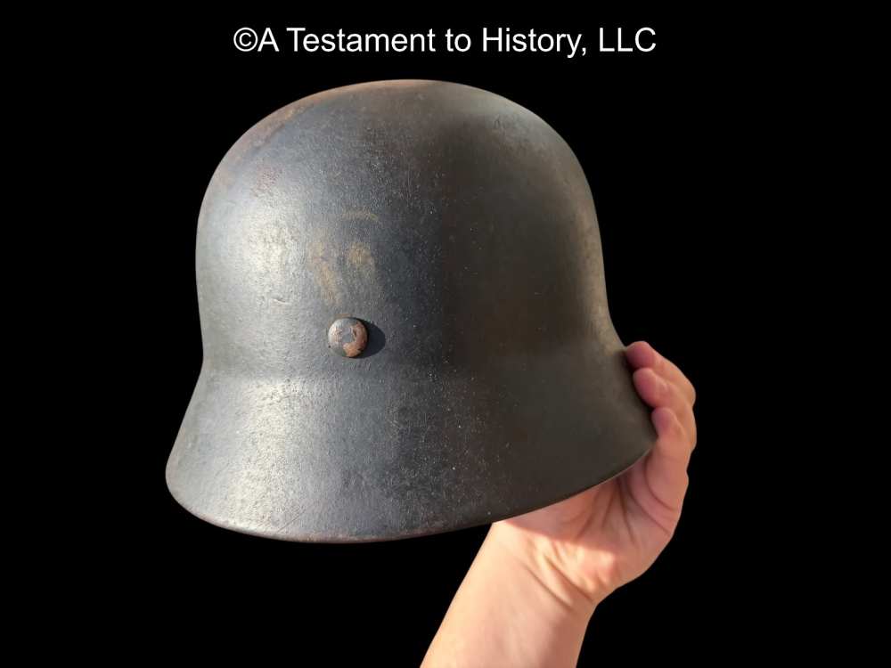 WWII GERMAN- M40 LUFTWAFFE SINGLE DECAL- HELMET NAMED LINER WW2 ORIGINAL-img-2