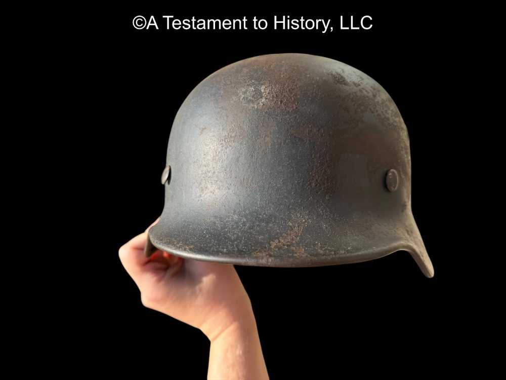 WWII GERMAN- M40 LUFTWAFFE SINGLE DECAL- HELMET NAMED LINER WW2 ORIGINAL-img-3