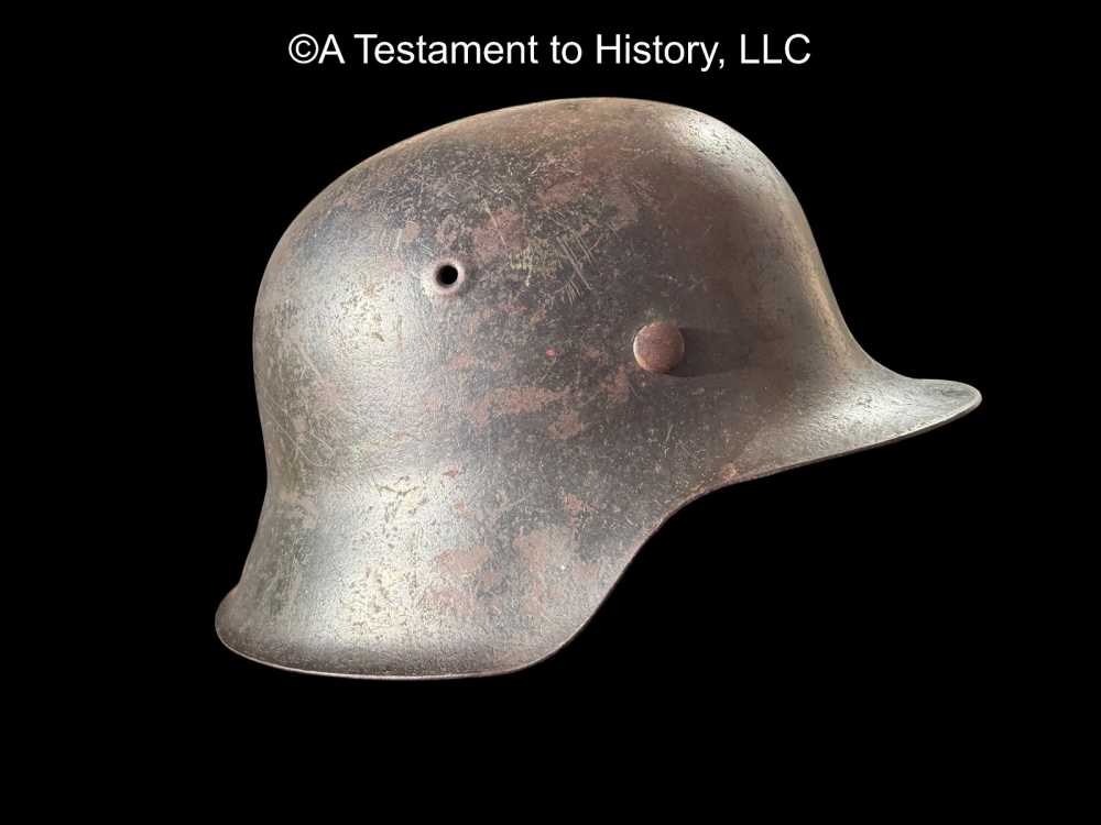WWII GERMAN- ARMY HEER M42 SINGLE DECAL HELMET- FULL LINER WW2-img-7