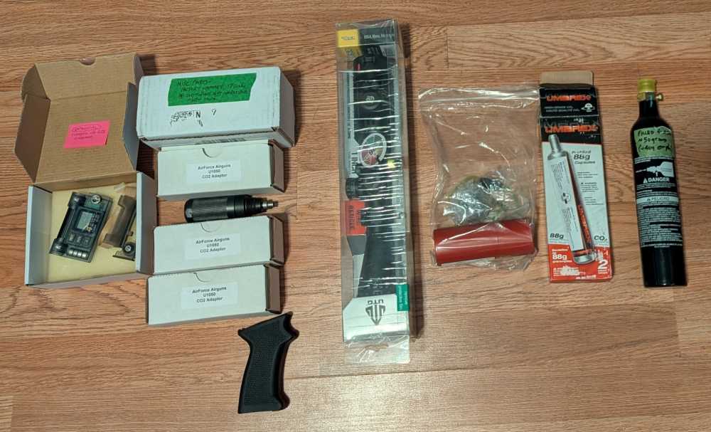 AirForce Condor SS Black .177 Air Gun with a TON of Extras-img-1