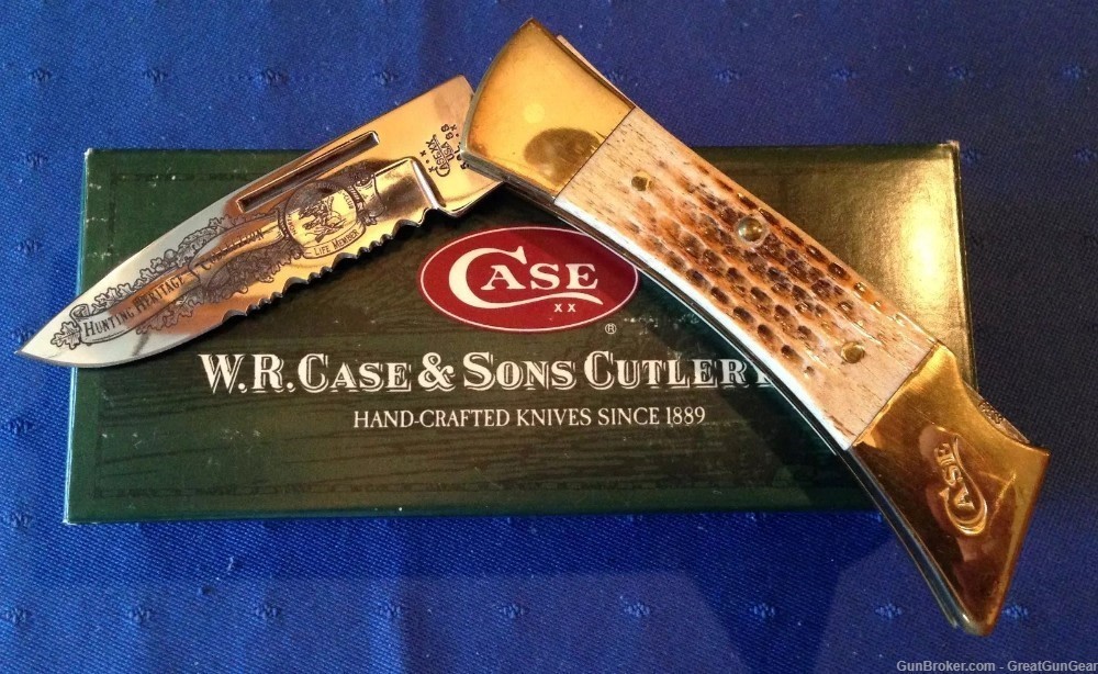 CASE XX Folding Blade Knife Handcrafted & Sheath - NAHC Hunting Heritage-img-0