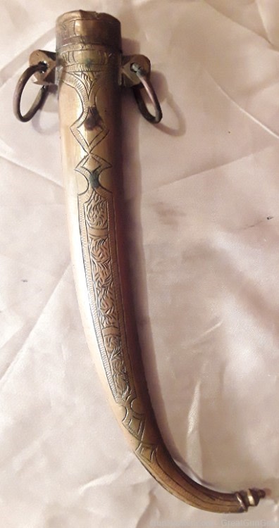 Antique Arab Islamic Koummya Khanjar Jambiya Handmade Knife Dagger&Scabbard-img-12