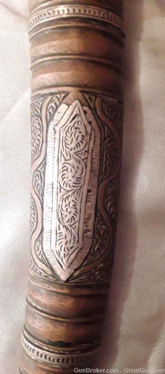 Antique Arab Islamic Koummya Khanjar Jambiya Handmade Knife Dagger&Scabbard-img-16