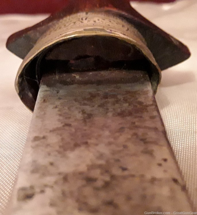 Antique Arab Islamic Koummya Khanjar Jambiya Handmade Knife Dagger&Scabbard-img-10