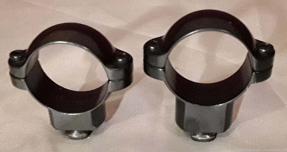 2 x Leupold Ringmount Standard Scope Rings Gloss 1" High & Medium w/ Screws-img-0