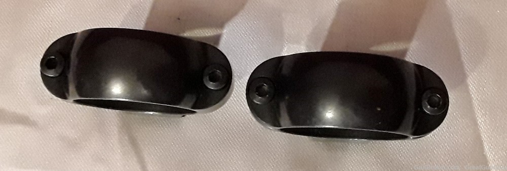 2 x Leupold Ringmount Standard Scope Rings Gloss 1" High & Medium w/ Screws-img-3