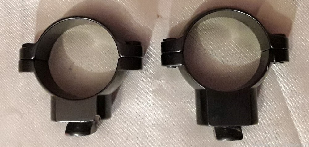 2 x Leupold Ringmount Standard Scope Rings Gloss 1" High & Medium w/ Screws-img-1