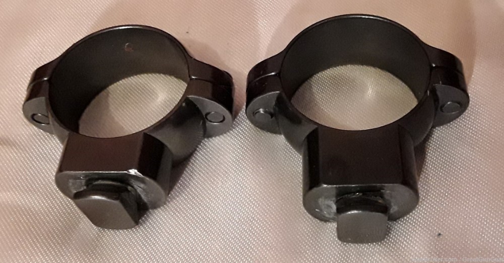 2 x Leupold Ringmount Standard Scope Rings Gloss 1" High & Medium w/ Screws-img-2