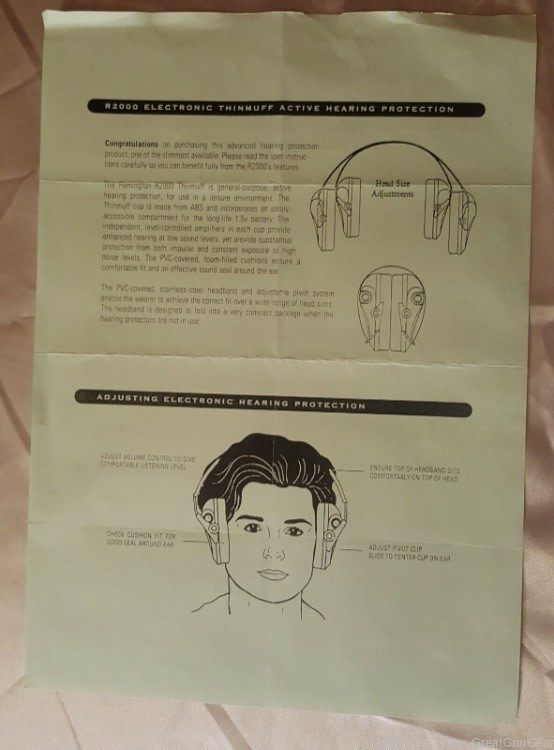 Remington R2000 Electronic Hearing Protection Shooters Thin Earmuffs-img-8