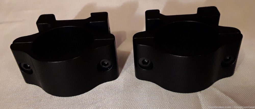 Detachable Weaver-Style Scope Rings Matte 1" Low with Screws-img-3