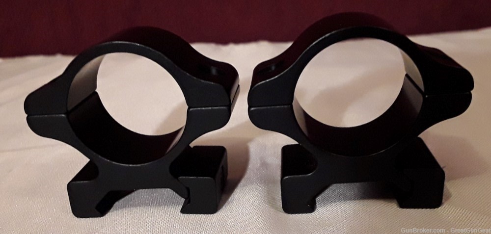 Detachable Weaver-Style Scope Rings Matte 1" Low with Screws-img-0