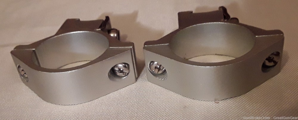 Tip-Off Dovetail Scope Rings Silver 1" Medium with Screws-img-3