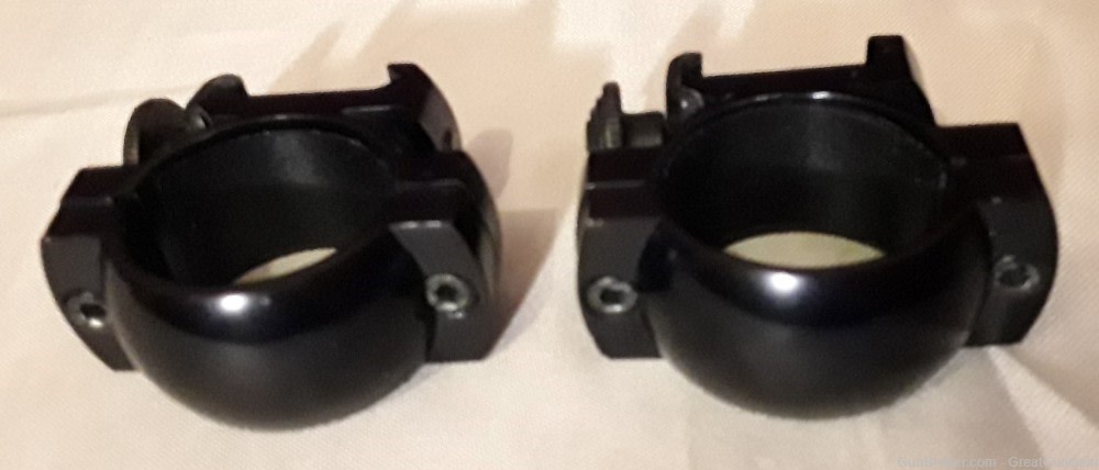 Rifle Scope Mount Rings Smooth 1" Low for Weaver Picatinny w/ Screws-img-2