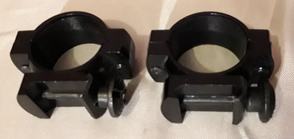 Rifle Scope Mount Rings Smooth 1" Low for Weaver Picatinny w/ Screws-img-1