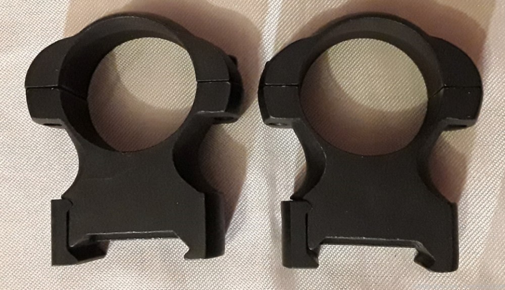 Detachable Weaver-Style Scope Rings Matte 1" High with Screws-img-1