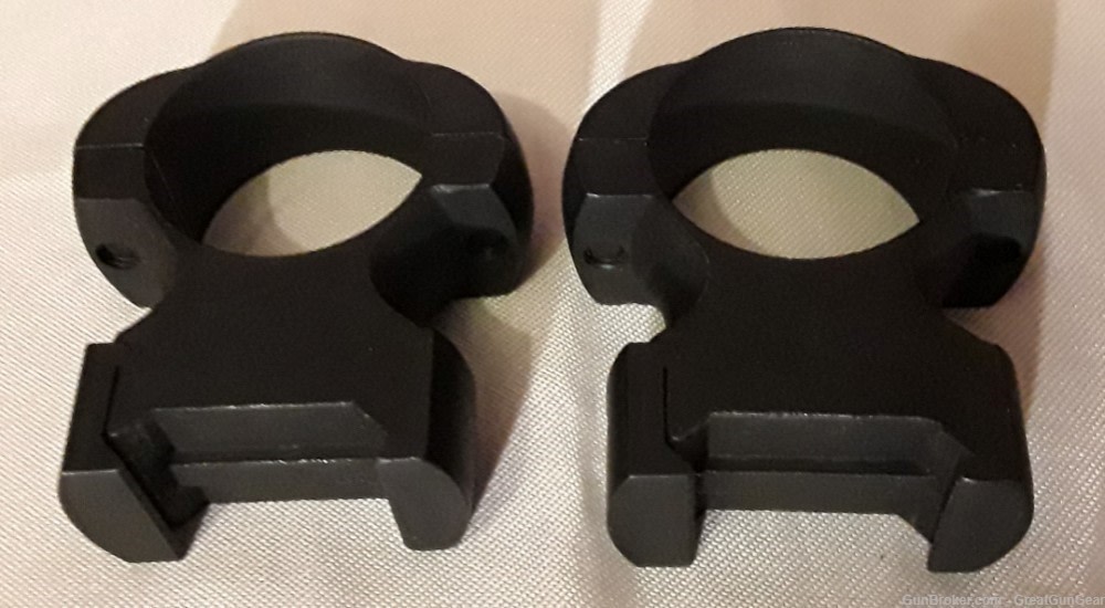Detachable Weaver-Style Scope Rings Matte 1" High with Screws-img-2