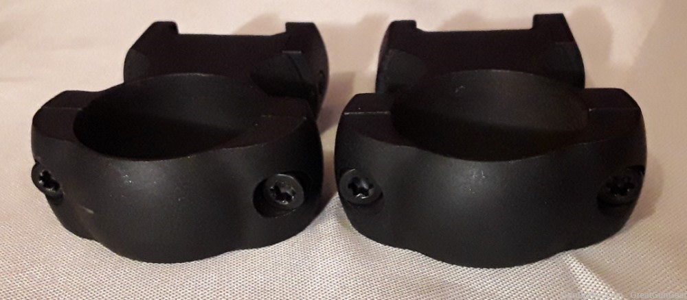 Detachable Weaver-Style Scope Rings Matte 1" High with Screws-img-3