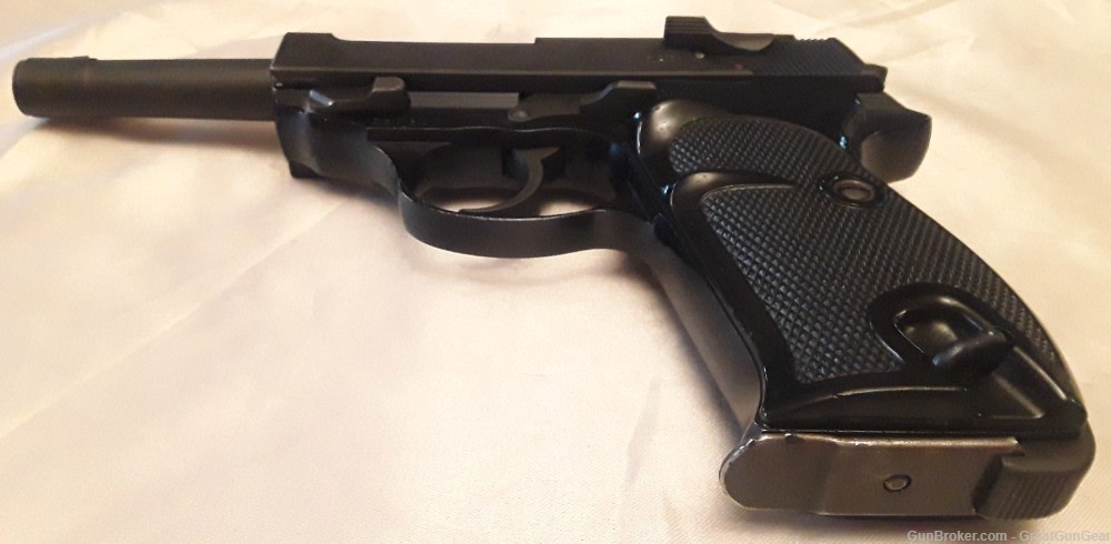 1964 Walther P1 Semi-Automatic Pistol Caliber 9MM with Leather Holster-img-7