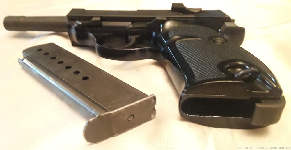 1964 Walther P1 Semi-Automatic Pistol Caliber 9MM with Leather Holster-img-8
