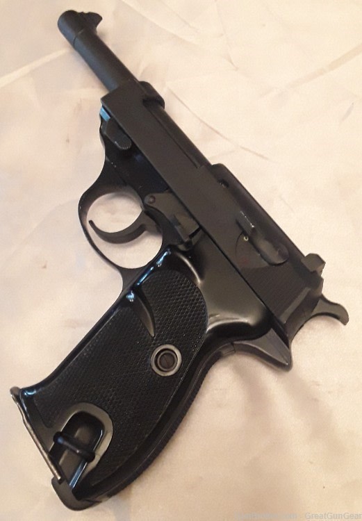 1964 Walther P1 Semi-Automatic Pistol Caliber 9MM with Leather Holster-img-4