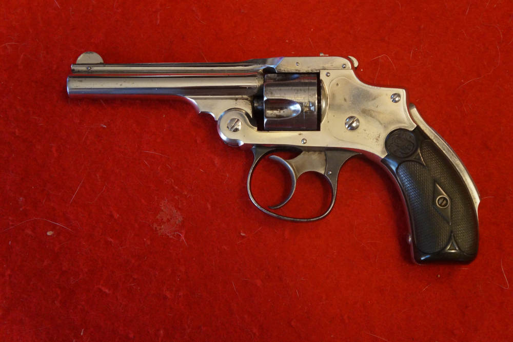 Antique 1887 Smith Wesson 32 Safety Hammerless New Departure Lemon Squeezer-img-0