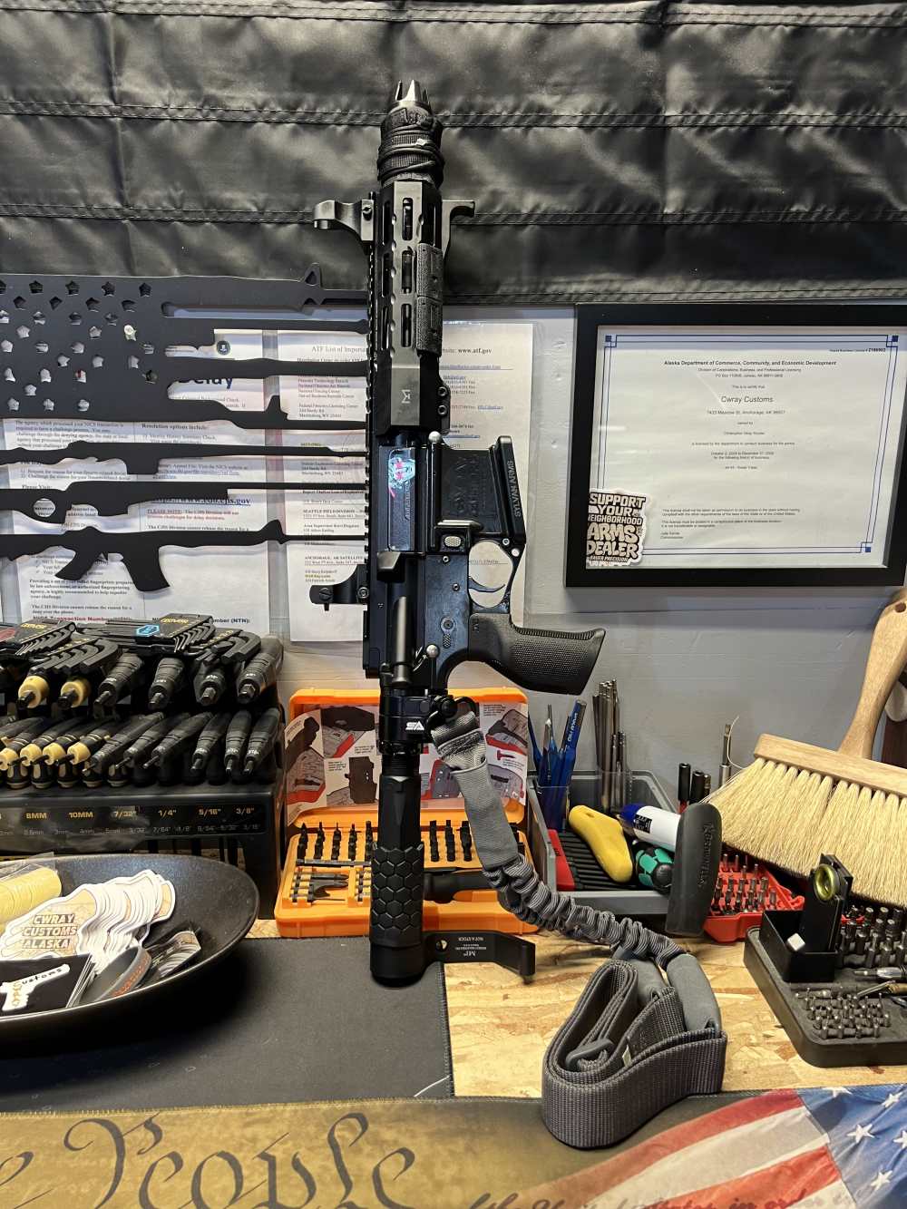 7.5in (556) Folding Truck Gun AR15 Pistol “The Chode” -CWRAY-img-55