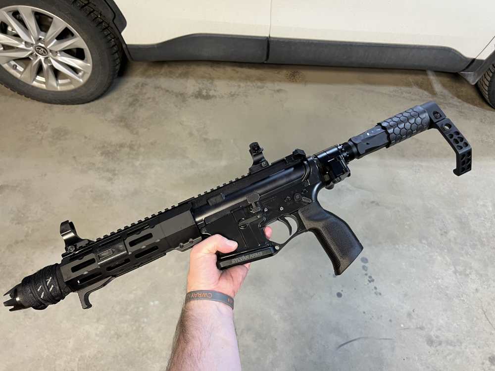 7.5in (556) Folding Truck Gun AR15 Pistol “The Chode” -CWRAY-img-30