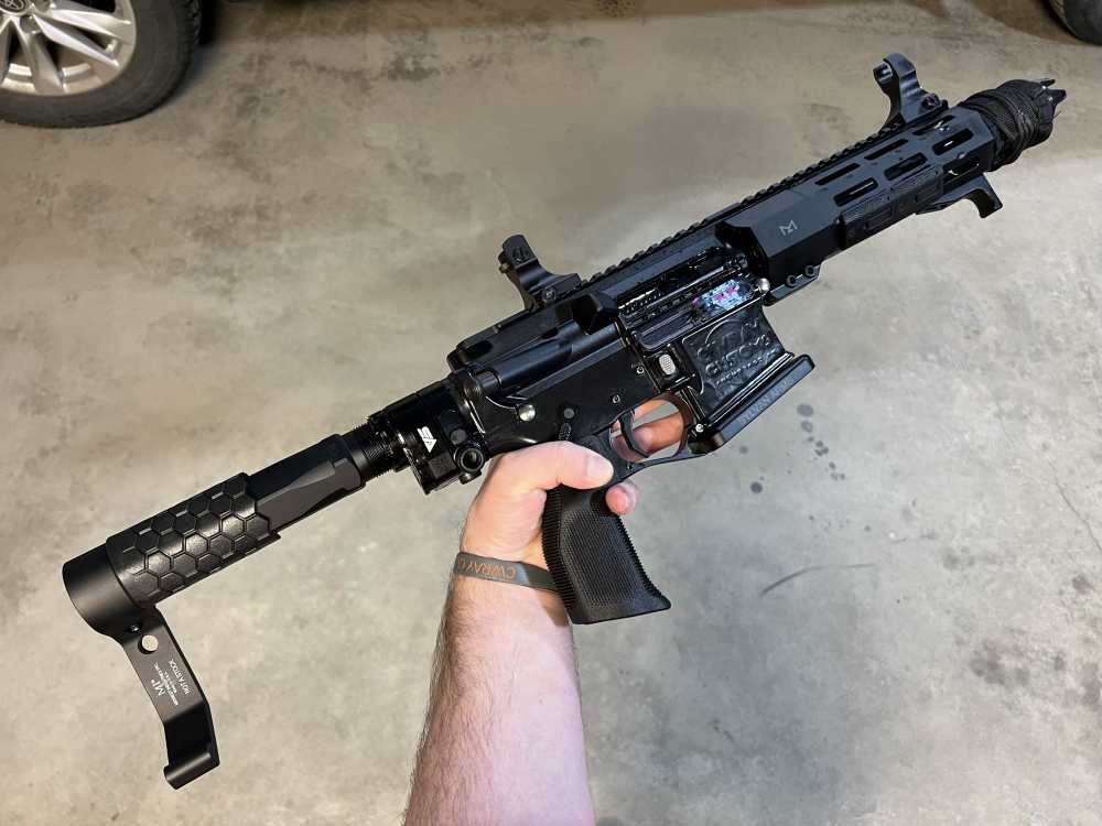 7.5in (556) Folding Truck Gun AR15 Pistol “The Chode” -CWRAY-img-28