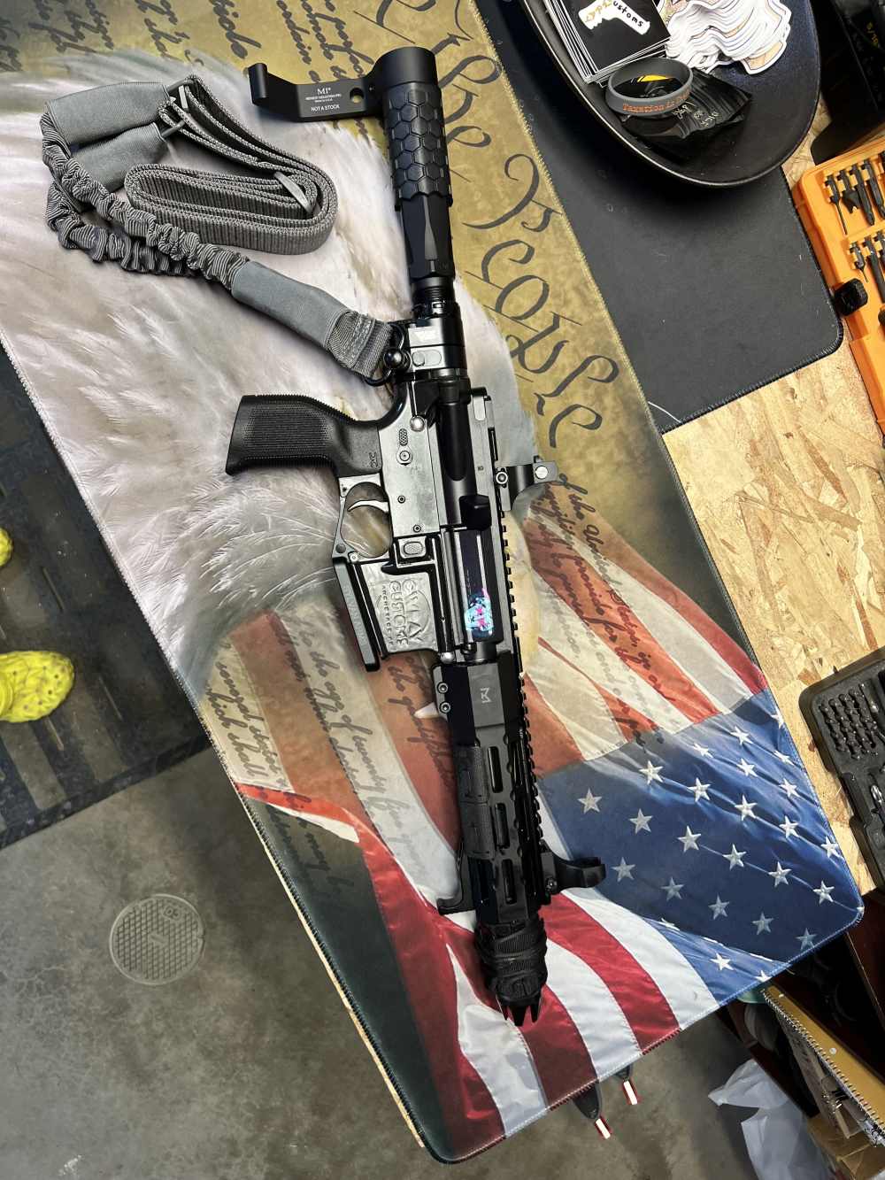 7.5in (556) Folding Truck Gun AR15 Pistol “The Chode” -CWRAY-img-47