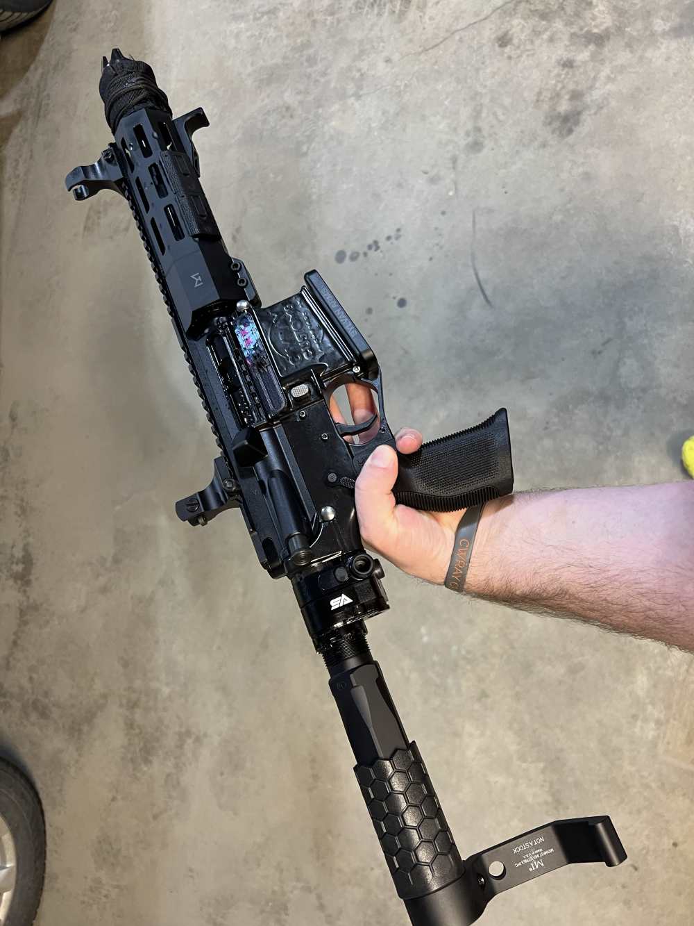 7.5in (556) Folding Truck Gun AR15 Pistol “The Chode” -CWRAY-img-29